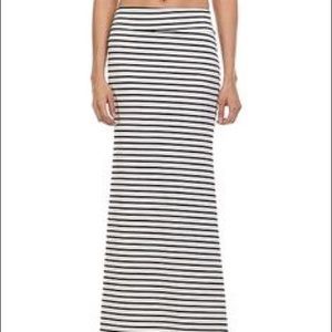 Nollie stripe knit maxi skirt